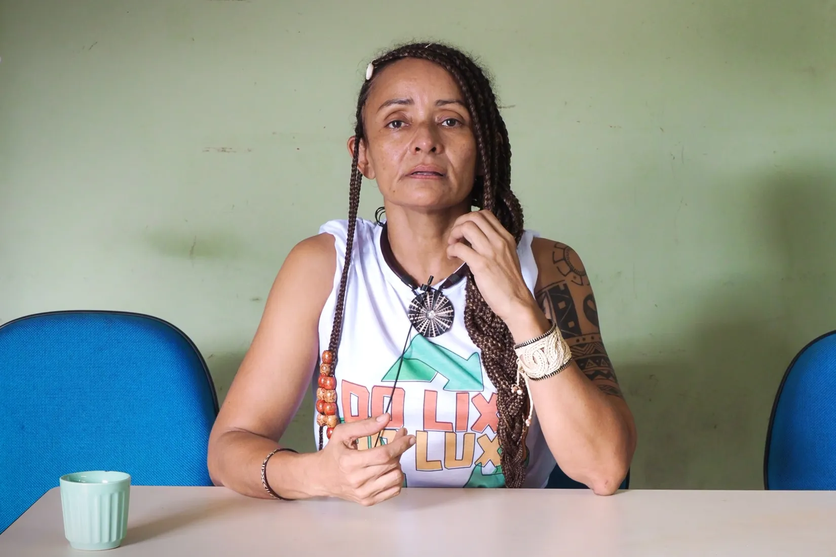 Márcia Alencar, educadora y técnica de saneamiento del gobierno municipal