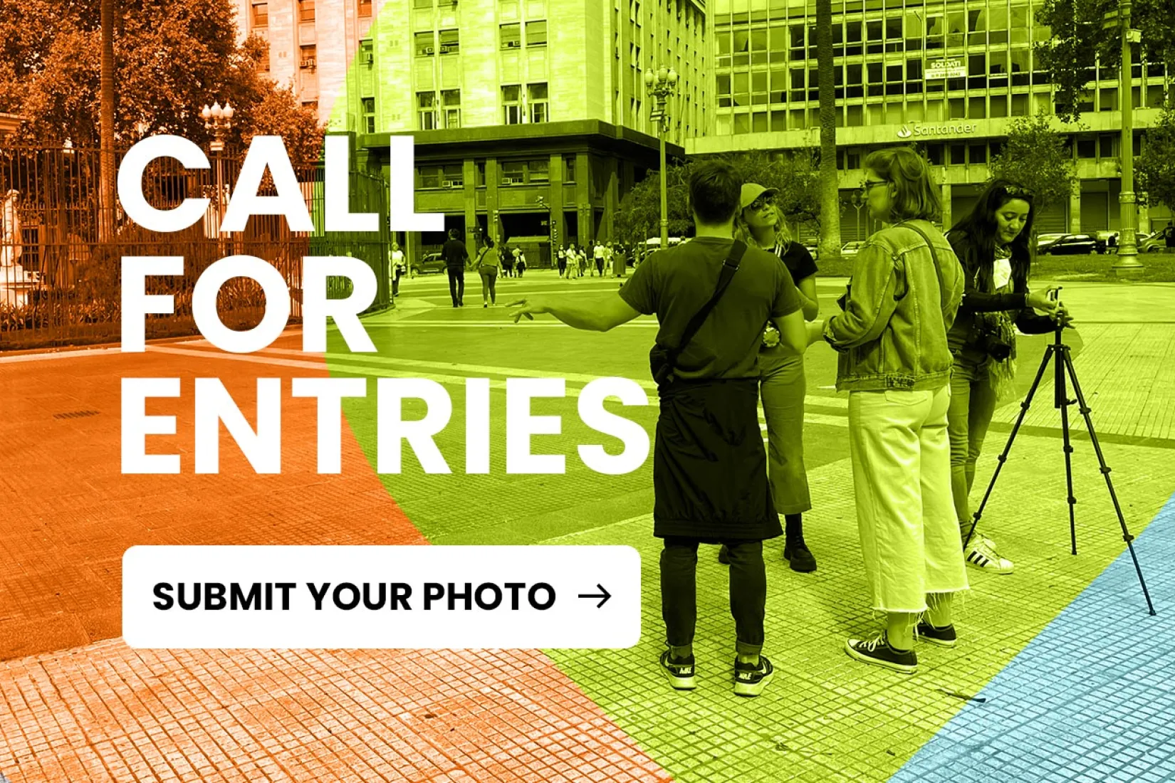 Call for entries callout - photographers gather on a street in Buenos Aires