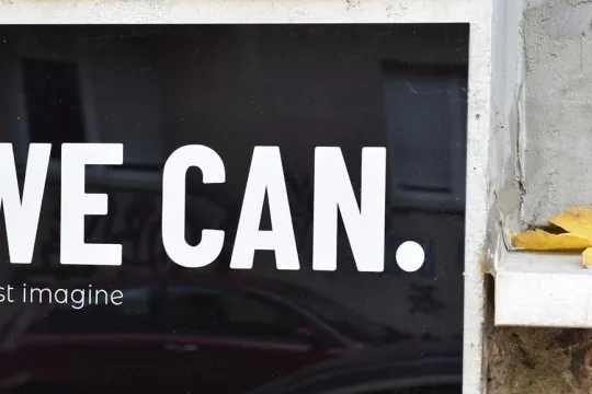 An image saying: we can.