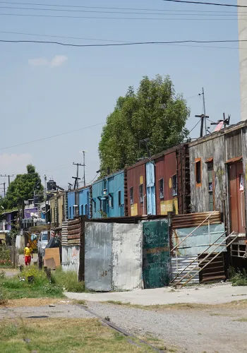 Asentamientos informales en Naucalpan, México.